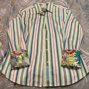 Robert Graham Striped Button Up Shirt